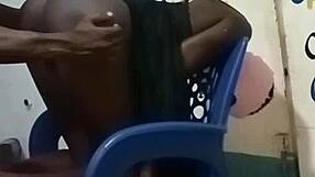 Skinny African teen enjoys rough, hard fucking.