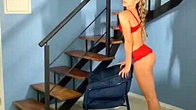 Hot Young 18+ Woman With A Bikini Up Her Ass Shows Off Her Big Tits And Ass In Detail