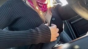 Italian milf artemisia love flashes big tits smoking in miami