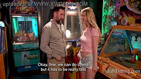 Petite Skinny Teen Stepdaughter Seduces Daddy With Deepthroat In Arcade