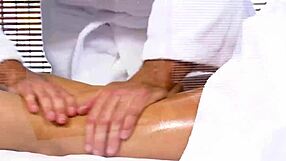 taylor russo gets an internal cock massage from her masseuse.