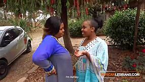 Huge Natural Boobs BBW Black Lesbians Fuck Double Dildo & Cum Hard