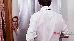 Stepmom Flows with Step Son's Cock in Ass