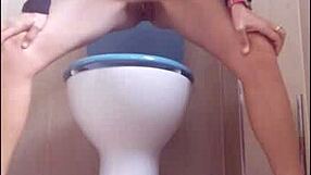 Milf's wet pussy exposed in public garden car upskirt tease