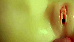 licking your cum out of her tight pussy - closeup amateur threesome with monicamoments doll