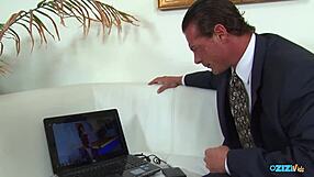 This Big Titted Asian Slut Got Her Face Covered with a Huge Load of Cum