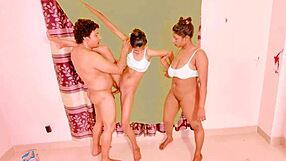 Uttaran20 - Homemade Fucking In The In-Laws Room Threesome FFM