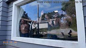 Jasminy Villar gets oiled and takes on 5 studs in double anal!