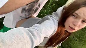 Fucking Hard My Best Friends Hot Girlfriend In Forest While He Setting Up A Tent And Building A Bonfire