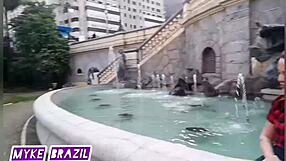 Encontro na praca no centro de sao paulo com a nicole romanoff, convidei ela para ir na minha casa ela aceitou e rolou um clima de sexo gostoso com sexo anal completo no sheer