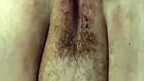 Watch this fat hairy pussy get fist fucked up close, squirting everywhere!