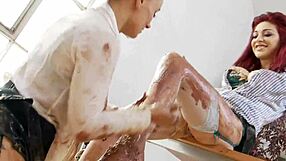 i saw mai bailey and eva may playing with food