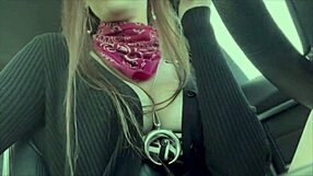 Italian milf artemisia love flashes big tits smoking in miami