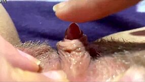 Closeup View of Big Clit Pulsing During Powerful Orgasm in Vagina Focus