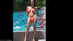 Sindy Models Orange Swimsuit in Photoshoot