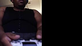 The gamer indulged in a solo gaming session.