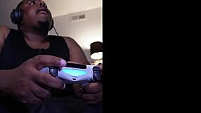 The gamer indulged in a solo gaming session.