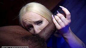 electra eats glass gets thick bbc cum load inside her tight creamy pussy