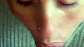 She gets mad as I blast his face with hot cumshot