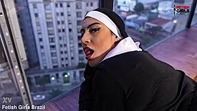 Another very hot and naughty brazilian nun awaits you