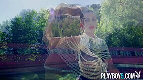 Blonde allie nicole posing for playboy