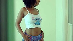 caught my neighbor spying and made him fuck me rough till he cums inside