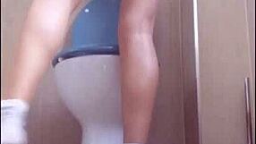 Milf's wet pussy exposed in public garden car upskirt tease