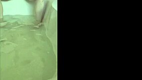 in a solo bath session, the bride reaches a horny orgasm with toys