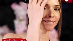 French Hottie Eve Sweet Sexy Solo Foot Fetish & Butt Plug Play