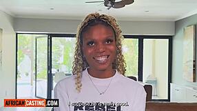 Hot ebony teen 18+ pussy stretched deep