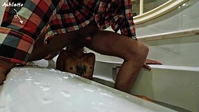 Old Man Forces Asshole On Girl's Face!