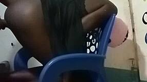 Skinny African teen enjoys rough, hard fucking.