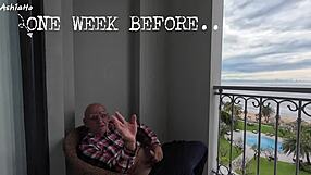 Old Man Forces Asshole On Girl's Face!