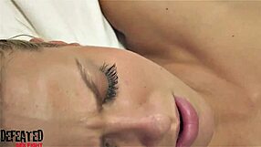 Hey, watch this lesbian pussy fight turn into hot tribbing sex.