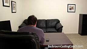 Shy Latina Gets Backroom Creampie