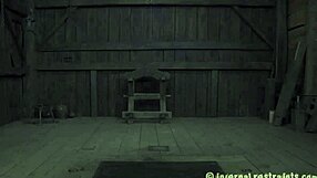 restrained slave gets rough fucking for her tight pussy