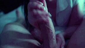 Prurient woman sucks cock her paramours, sloppy deepthroat action