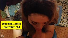 Camila Sutra Performs Hardcore Blowjob on Monster Cock Using Ice Cream for Oral Pleasure