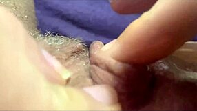 Closeup View of Big Clit Pulsing During Powerful Orgasm in Vagina Focus