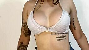 She loves flashing her tits to followers! So hot!