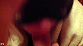 Masked Woman Delivers Detailed Blowjob on Cock During Breakfast Session