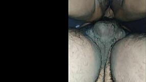 She bends over for a doggystyle blowjob while masturbating solo