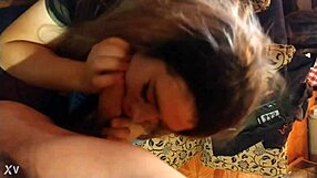 Camila Sutra Performs Hardcore Blowjob on Monster Cock Using Ice Cream for Oral Pleasure