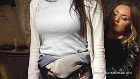 Tied Up Lesbian Slave Takes Big Strapon Doggystyle Till Orgasm