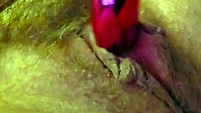 Moaning with clit vibrator & finger in bold homemade solo play