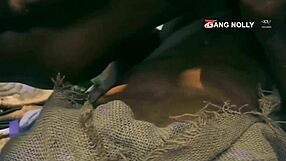 Encounter In The Wild - Hadza Hunter Captured By Black Ebony Tourist