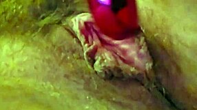 Moaning with clit vibrator & finger in bold homemade solo play