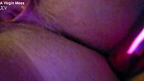 Moaning with clit vibrator & finger in bold homemade solo play