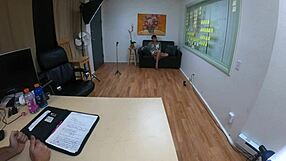 Nataly dewalt tempts in casting with deepthroat and choking