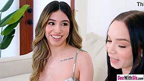 Latina Stepsister Camila Cream Got A New Babysitter Selina Imai And She Experienced Hot Lesbian Sex